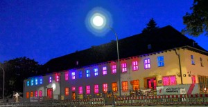 Mark Twain Center bei der Aktion "Heidelberg leuchtet" (Foto: Stadt Heidelberg)