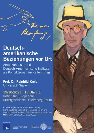 Flyer: Deutsch-amerikanische Beziehungen vor Ort. Vortrag am 19.102023