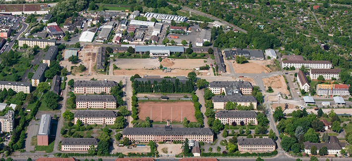 Luftbild der Campbell Barracks 2018 (Foto: Venus)